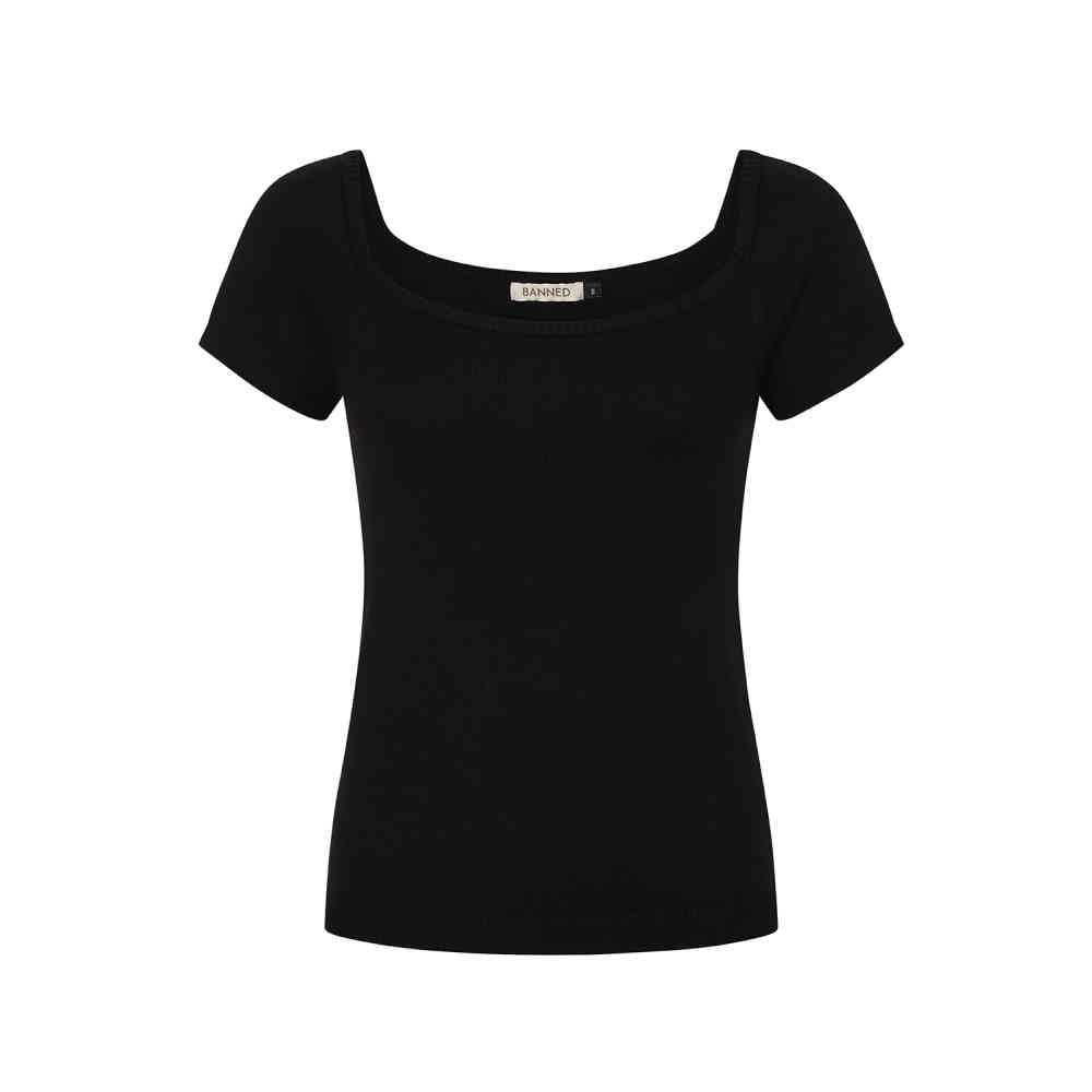 Banned - Ginny Knitted Top - Black